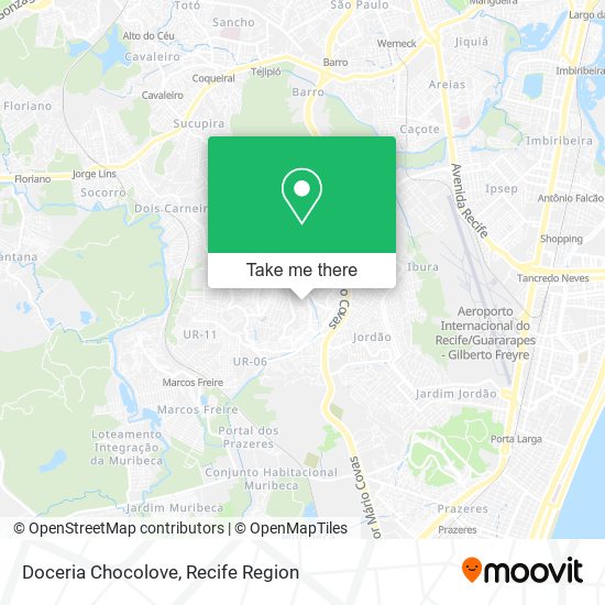 Mapa Doceria Chocolove