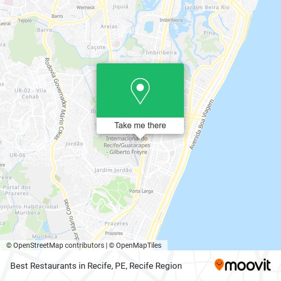 Best Restaurants in Recife, PE map
