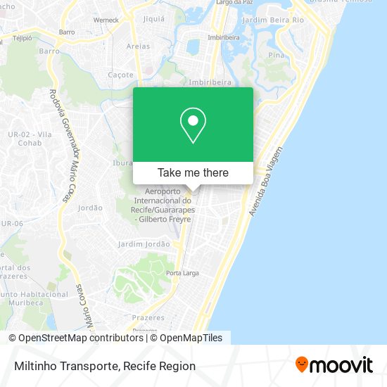 Miltinho Transporte map