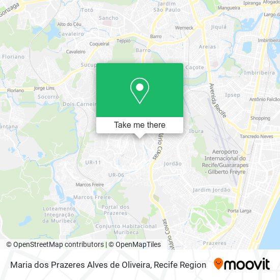 Maria dos Prazeres Alves de Oliveira map