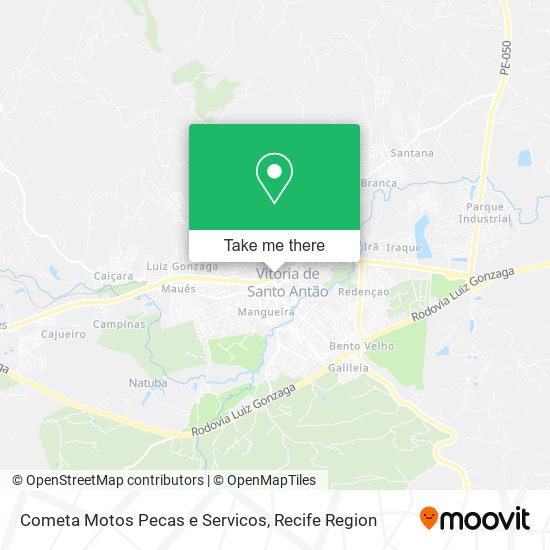 Cometa Motos Pecas e Servicos map