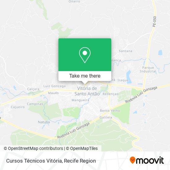 Cursos Técnicos Vitória map