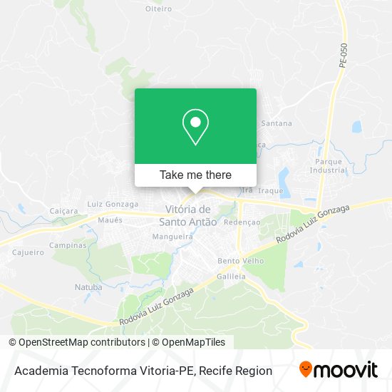 Academia Tecnoforma Vitoria-PE map