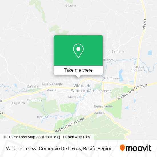 Valdir E Tereza Comercio De Livros map