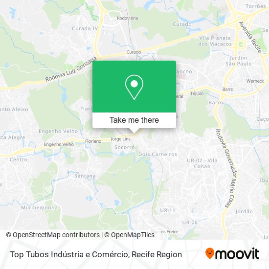 Top Tubos Indústria e Comércio map