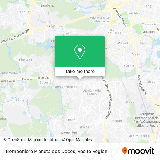 Bomboniere Planeta dos Doces map