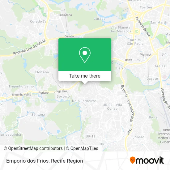 Emporio dos Frios map