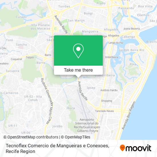 Mapa Tecnoflex Comercio de Mangueiras e Conexoes