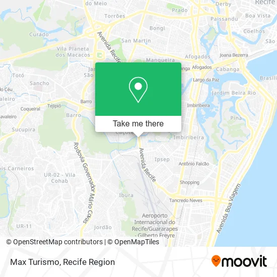 Max Turismo map