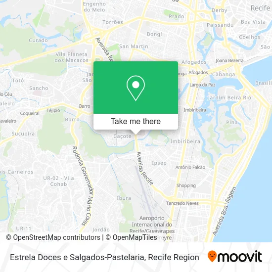 Estrela Doces e Salgados-Pastelaria map