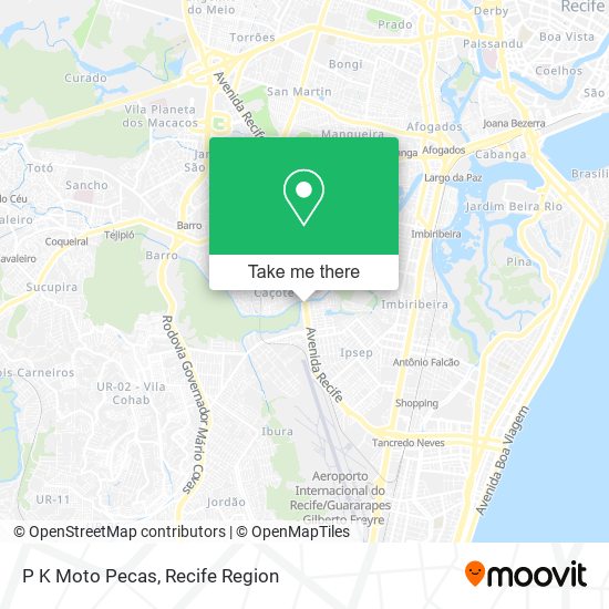 P K Moto Pecas map