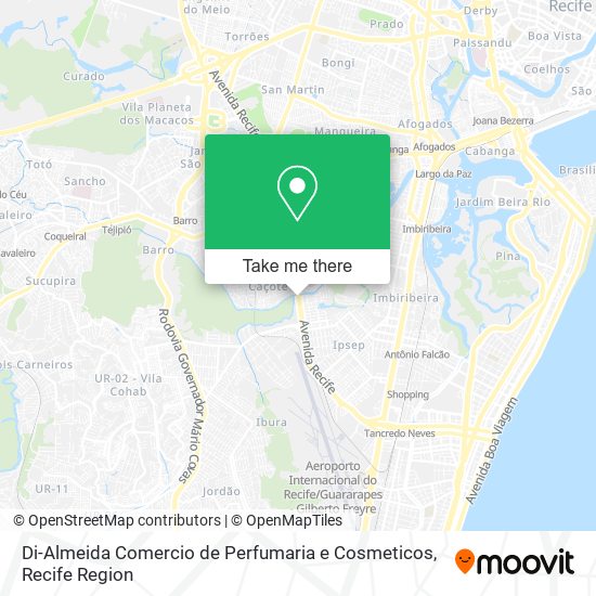 Di-Almeida Comercio de Perfumaria e Cosmeticos map