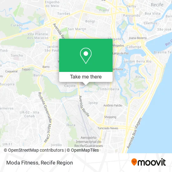 Moda Fitness map
