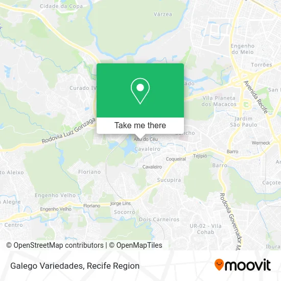 Galego Variedades map