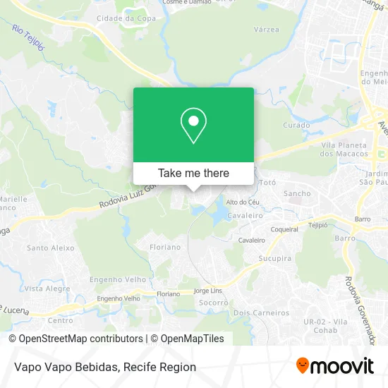 Vapo Vapo Bebidas map