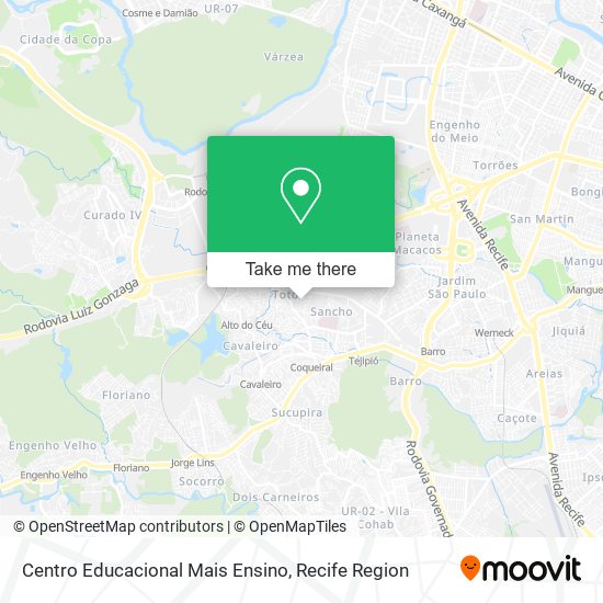 Centro Educacional Mais Ensino map