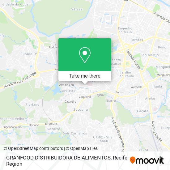 Mapa GRANFOOD DISTRIBUIDORA DE ALIMENTOS