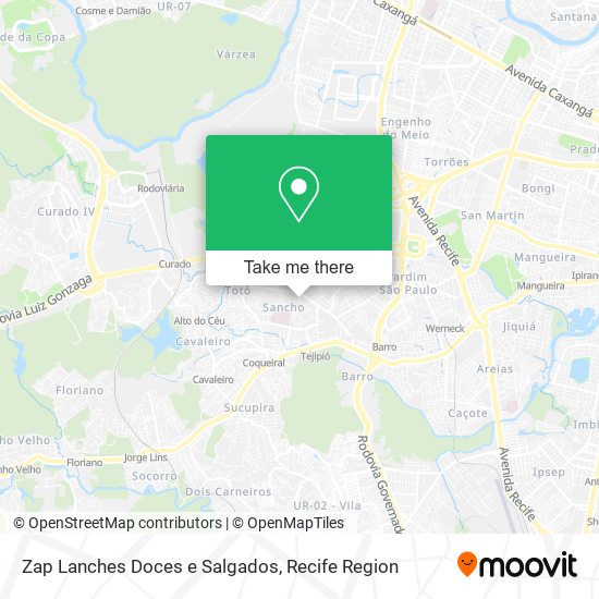 Zap Lanches Doces e Salgados map