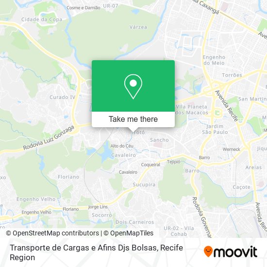 Transporte de Cargas e Afins Djs Bolsas map