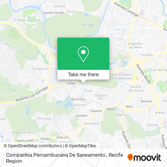 Mapa Companhia Pernambucana De Saneamento.