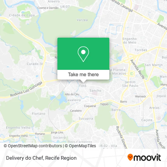 Delivery do Chef map