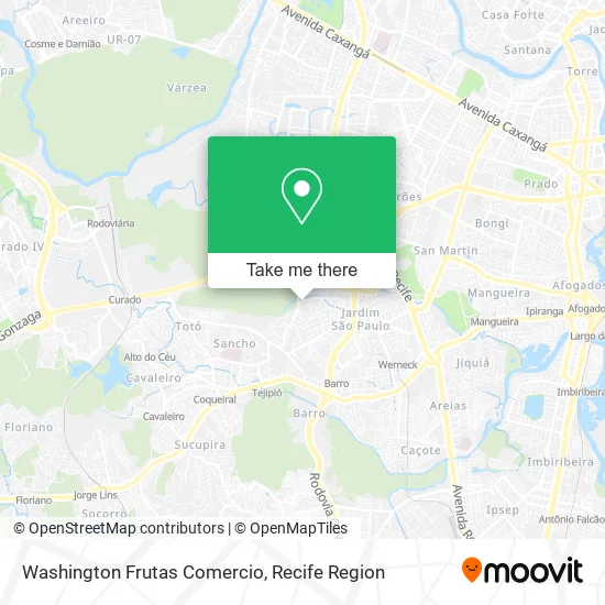 Washington Frutas Comercio map