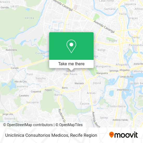 Uniclinica Consultorios Medicos map