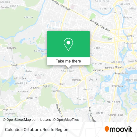 Colchões Ortobom map