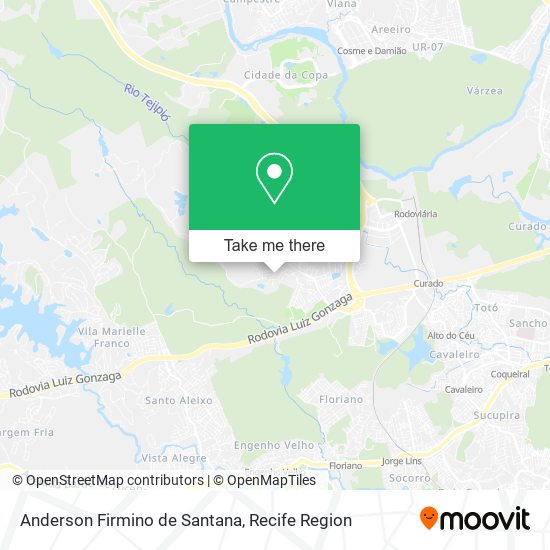 Mapa Anderson Firmino de Santana