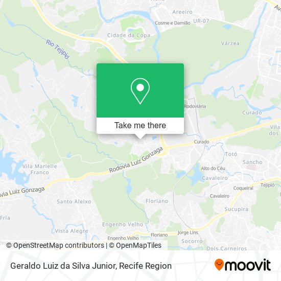 Geraldo Luiz da Silva Junior map