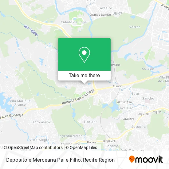 Deposito e Mercearia Pai e Filho map
