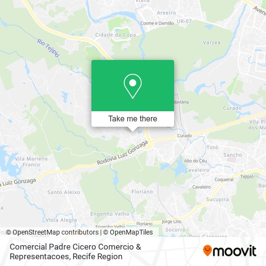 Comercial Padre Cicero Comercio & Representacoes map