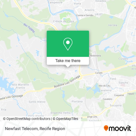 Newfast Telecom map