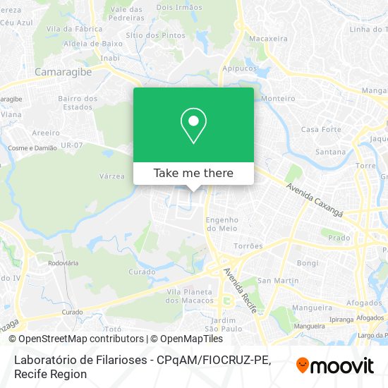 Laboratório de Filarioses - CPqAM / FIOCRUZ-PE map