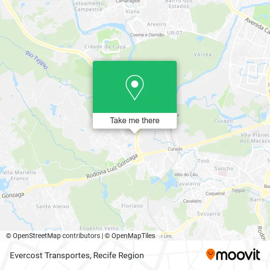 Evercost Transportes map