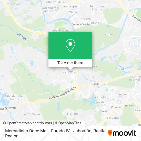 Mercadinho Doce Mel - Curado IV - Jaboatão map