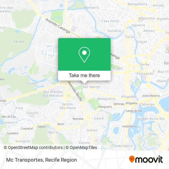 Mc Transportes map