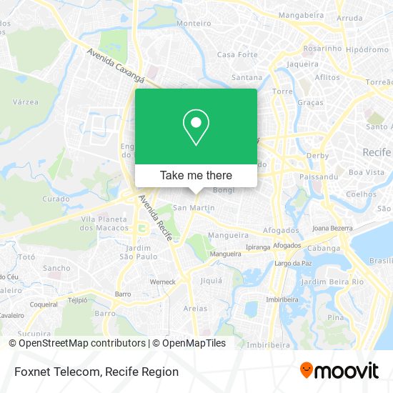 Foxnet Telecom map