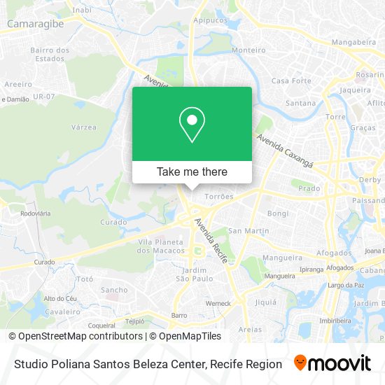 Studio Poliana Santos Beleza Center map