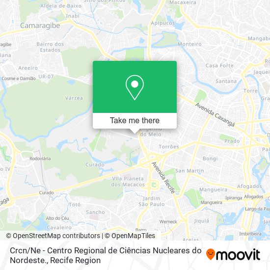 Crcn / Ne - Centro Regional de Ciências Nucleares do Nordeste. map