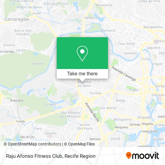 Mapa Raju Afonso Fitness Club