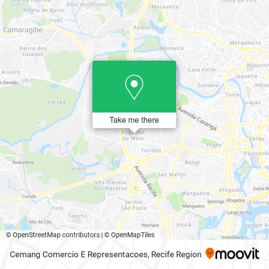 Mapa Cemang Comercio E Representacoes