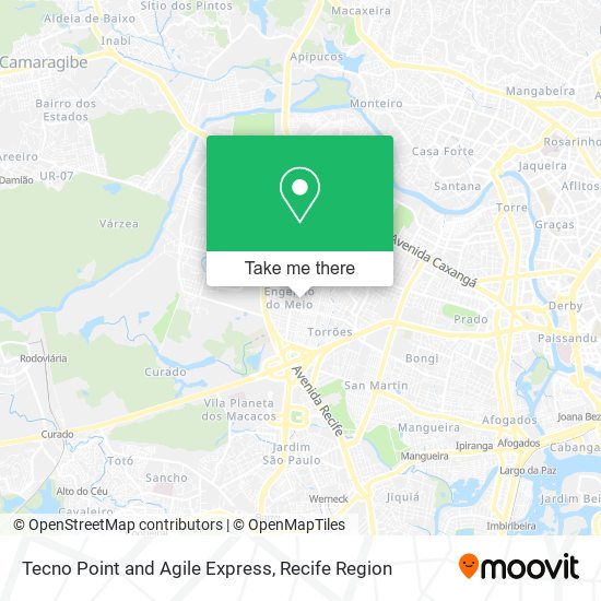 Tecno Point and Agile Express map