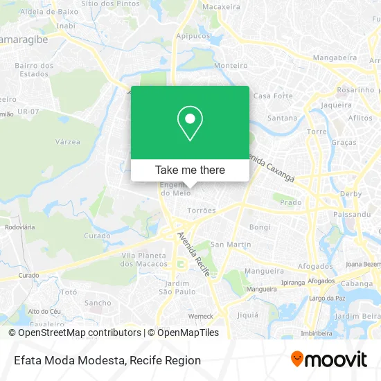 Efata Moda Modesta map