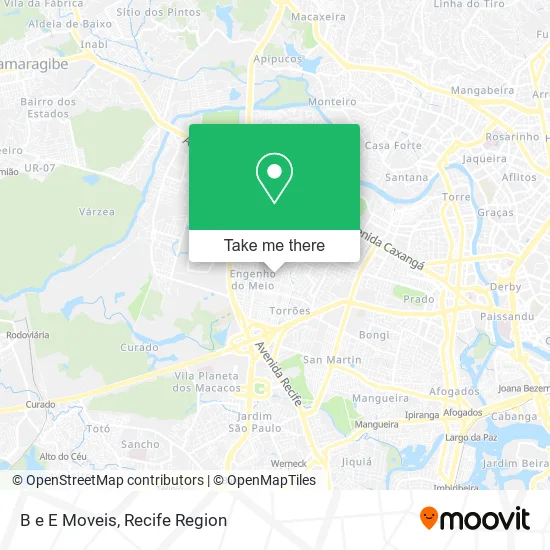B e E Moveis map
