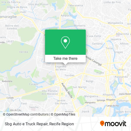 Sbg Auto e Truck Repair map