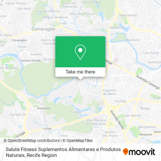 Salute Fitness Suplementos Alimentares e Produtos Naturais map