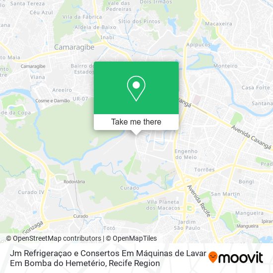 Jm Refrigeraçao e Consertos Em Máquinas de Lavar Em Bomba do Hemetério map