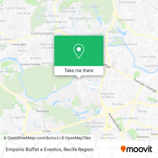 Mapa Empório Buffet e Eventos