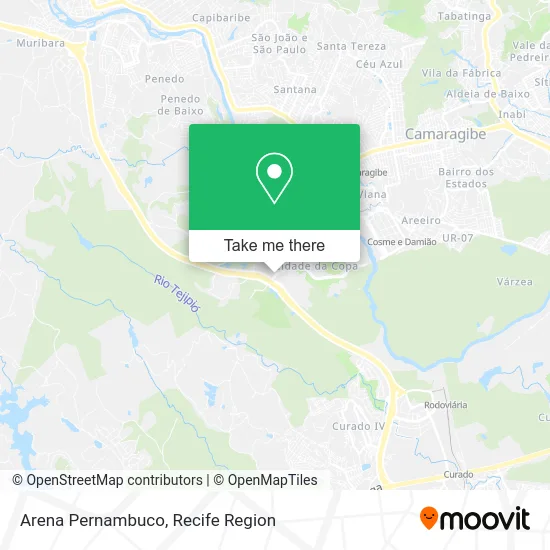 Arena Pernambuco map